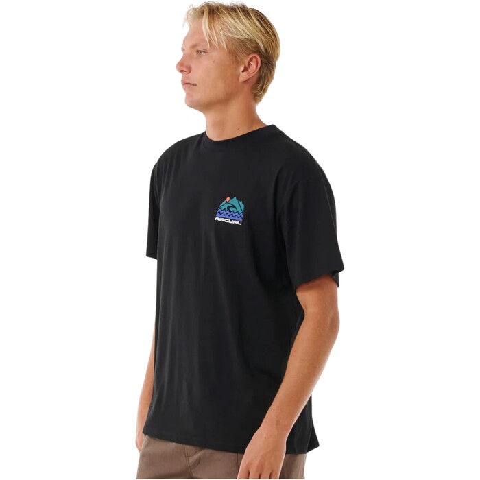 Rip Curl Hombres 2024 Camiseta VaporCool Search Trek Tee 0K6MTE - Black